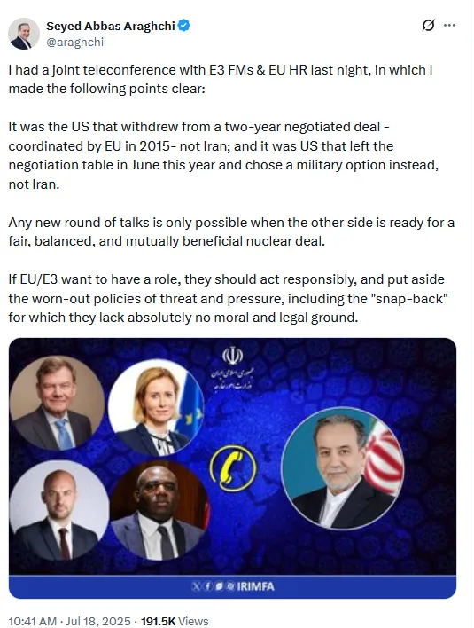 Iran’s Nuclear Leverage in the Shadow of Snapback