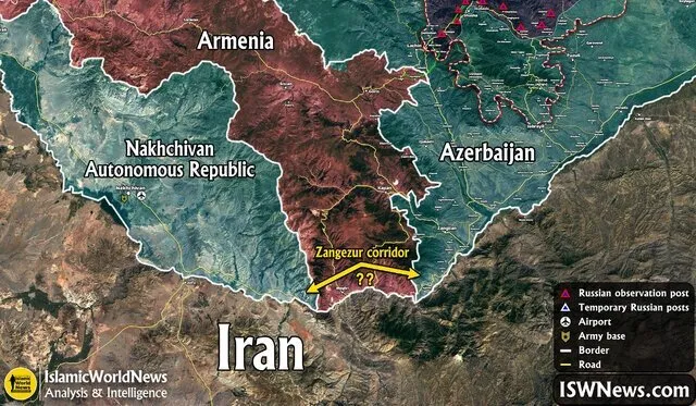 Iran Expresses Concern Over Russia's Stance on Zangezur Corridor